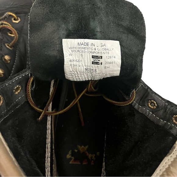 Thorogood American Heritage Max Wear Wedge Black 6” Soft Toe Work Boots Size 10 - Picture 9 of 12